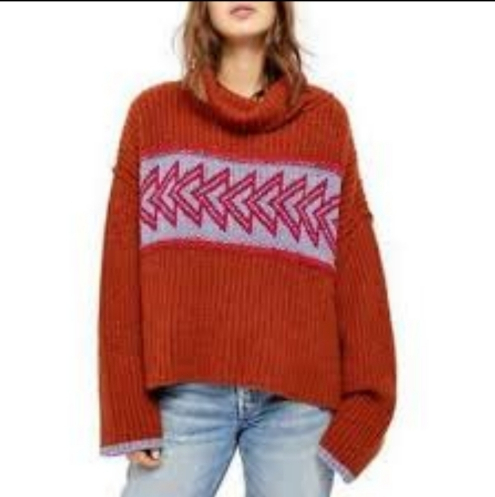 NWT Free People 'Greater than sweater' Chunky Knit Sweater Size XS